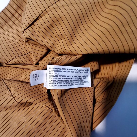 Future Collective Brown Aligne Womens Long Sleeve Button-Down Maxi Shirt Dress S - Picture 7 of 10